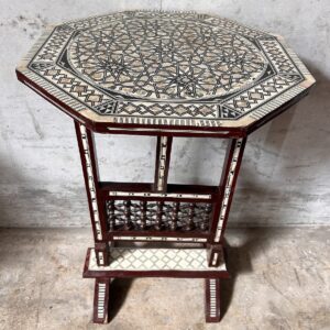 Moroccan Inlaid Tilt Top Table