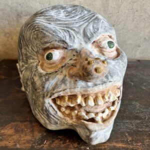 Folk Art Grotesque carved head